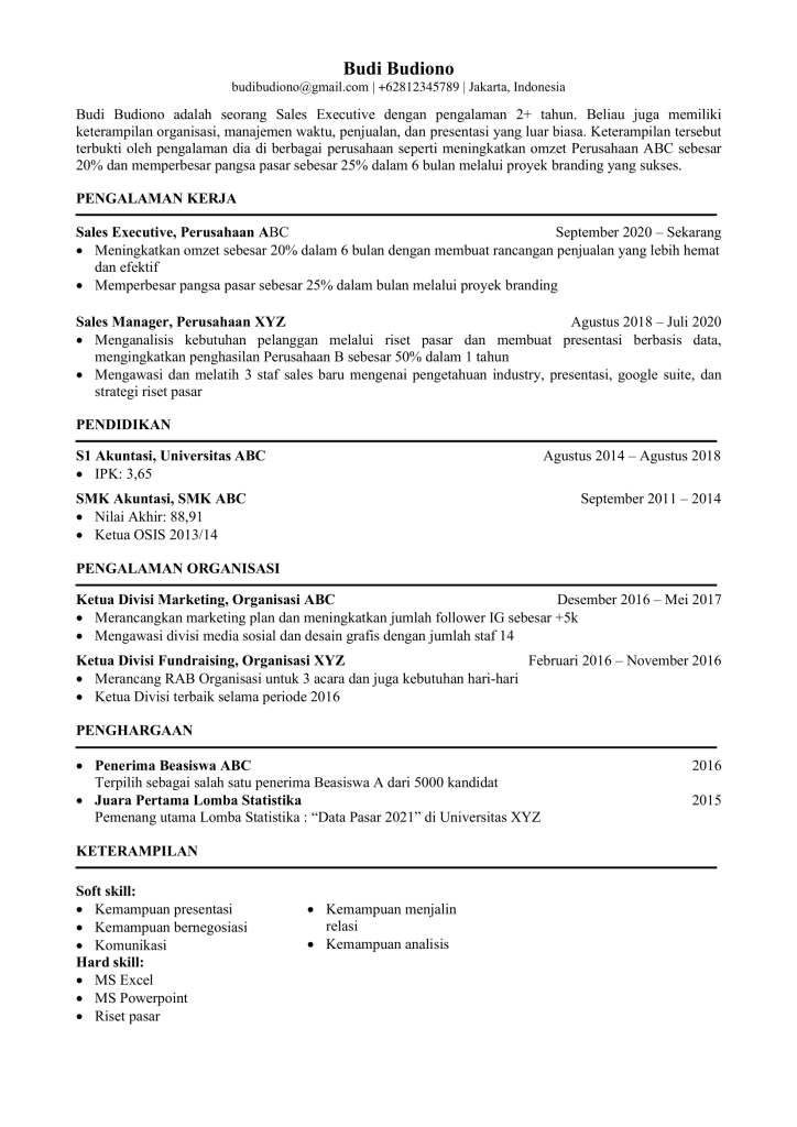 Cv ats layanan pintarnya